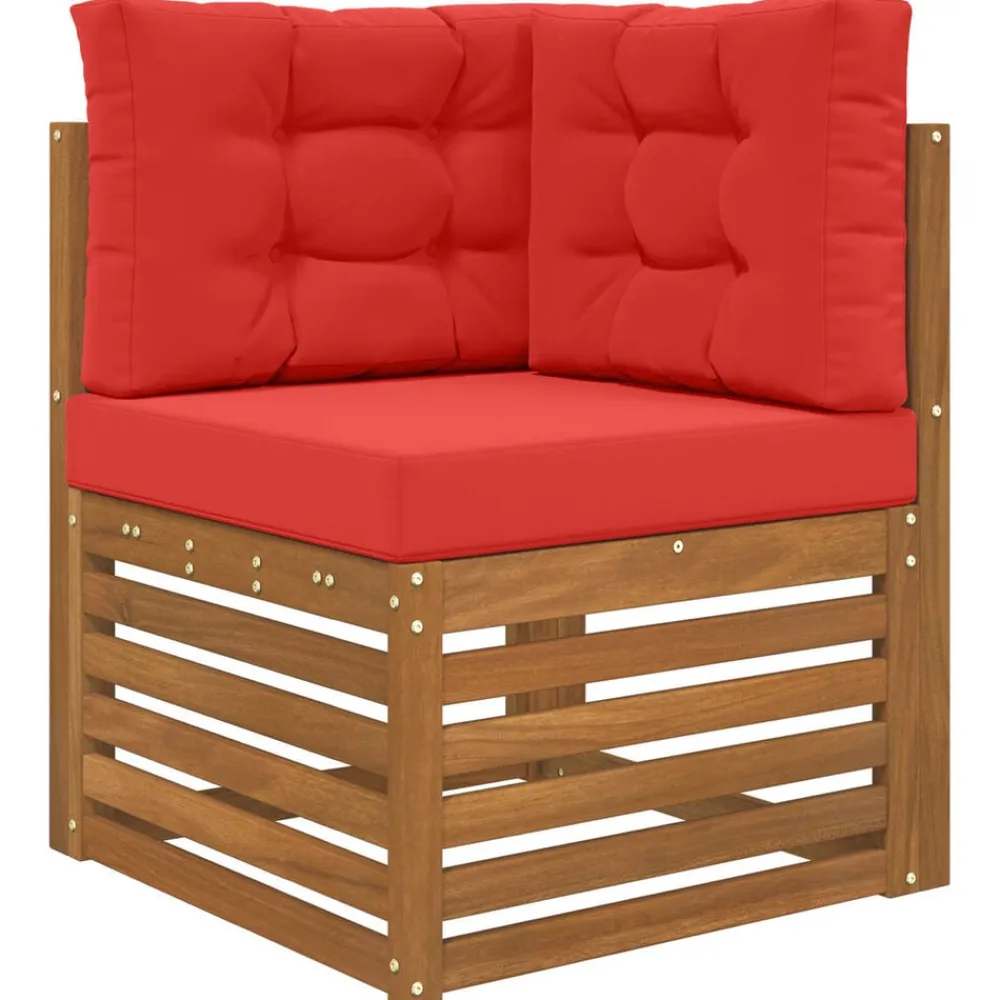 vidaXL Decoración-Cojín para sofá de exterior 3 pcs Poliéster