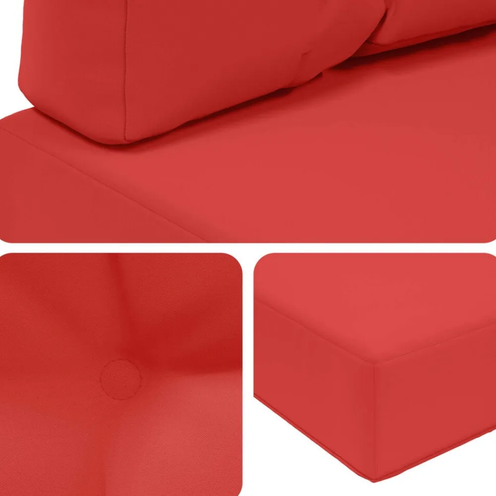 vidaXL Decoración-Cojín para sofá de exterior 3 pcs Poliéster