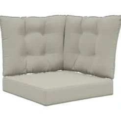 vidaXL Decoración-Cojín para sofá de exterior 3 pcs Poliéster