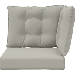 vidaXL Decoración-Cojín para sofá de exterior 3 pcs Poliéster