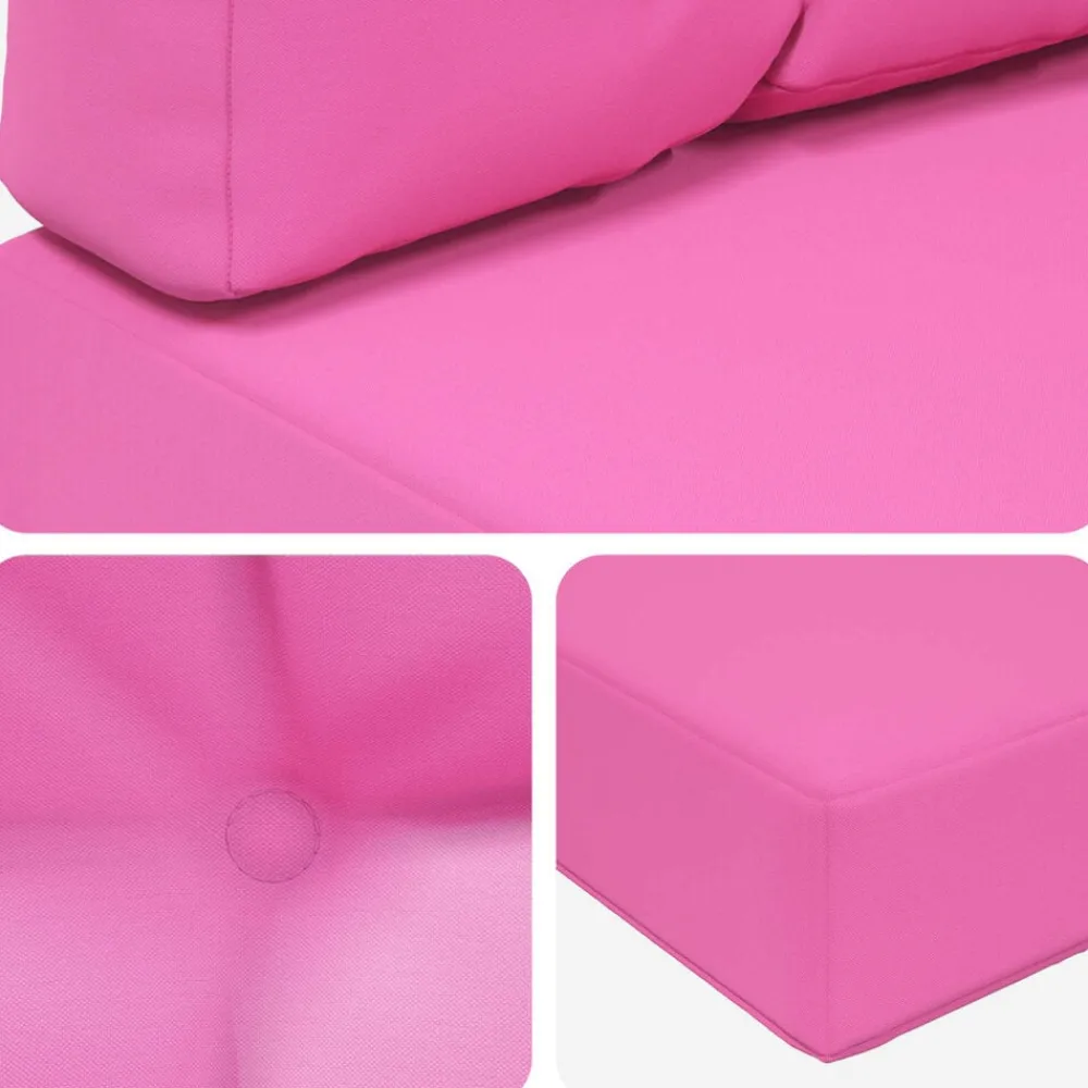 vidaXL Decoración-Cojín para sofá de exterior 2 pcs Poliéster