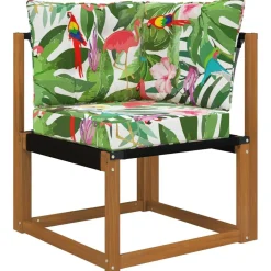 vidaXL Decoración-Cojín para sofá de exterior 3 pcs Poliéster