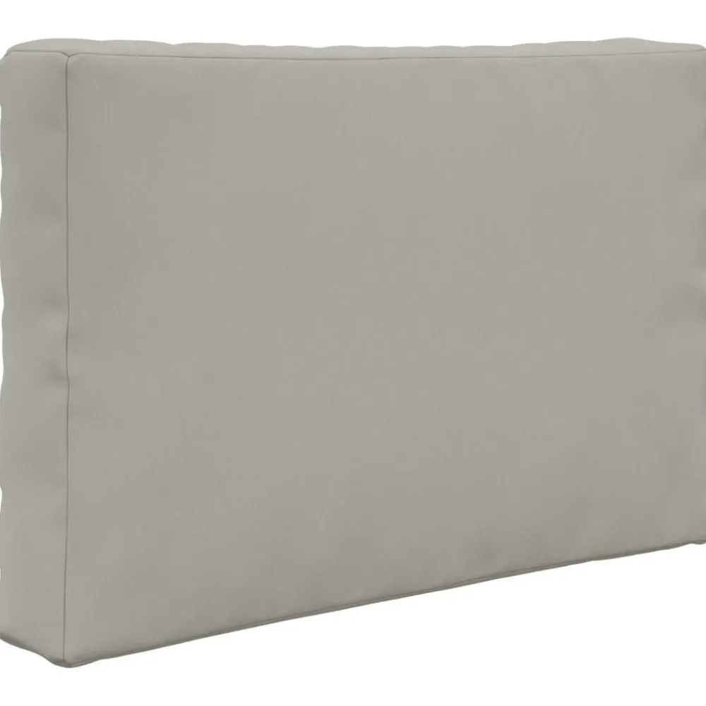 vidaXL Cojín para sofá de exterior 2 pcs Poliéster Gris New
