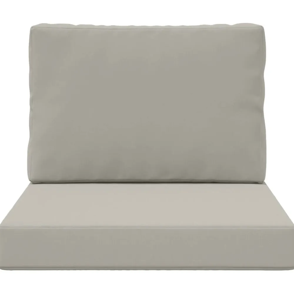vidaXL Cojín para sofá de exterior 2 pcs Poliéster Gris New