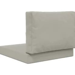 vidaXL Cojín para sofá de exterior 2 pcs Poliéster Gris New