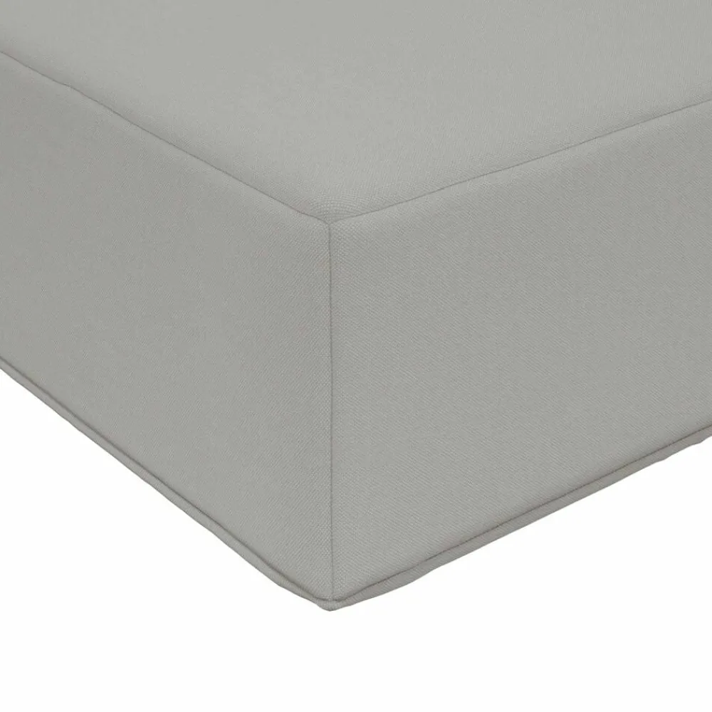 vidaXL Cojín para sofá de exterior 2 pcs Poliéster Gris New