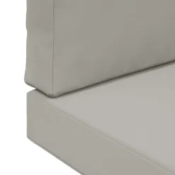 vidaXL Cojín para sofá de exterior 2 pcs Poliéster Gris New
