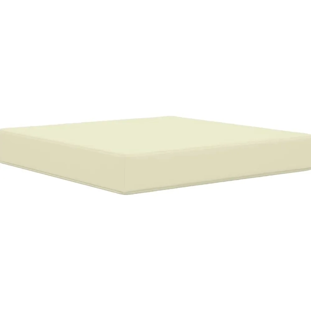vidaXL Cojín para sofá de exterior 3 pcs Poliéster Crema Best