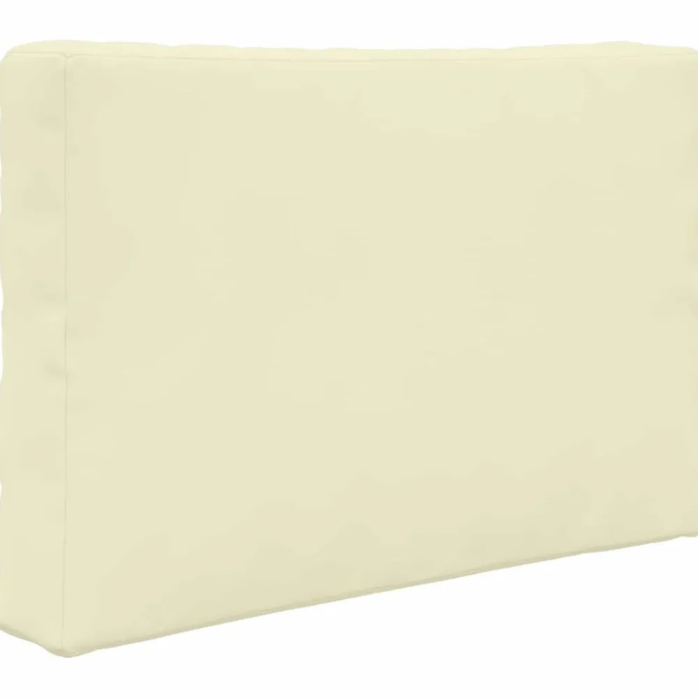 vidaXL Cojín para sofá de exterior 3 pcs Poliéster Crema Best