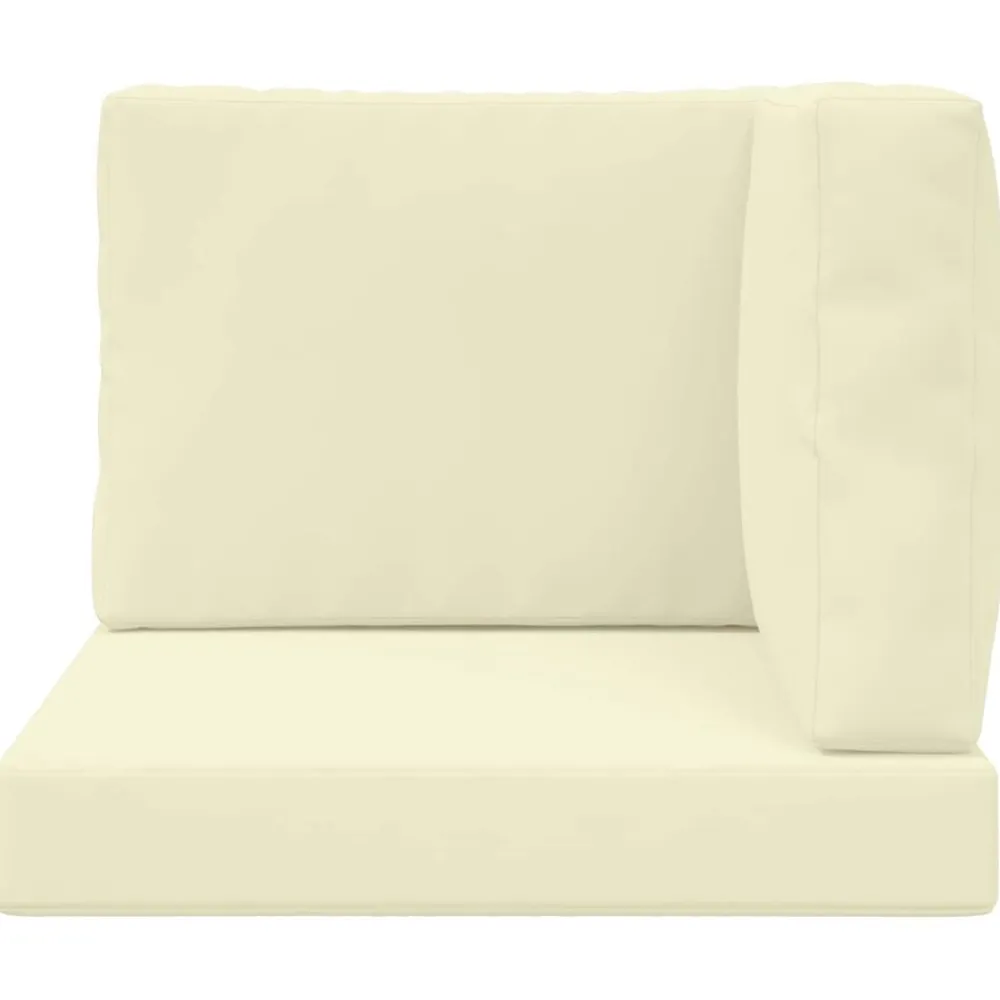 vidaXL Cojín para sofá de exterior 3 pcs Poliéster Crema Best