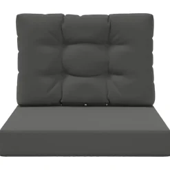 vidaXL Cojín para sofá de exterior 2 pcs Poliéster Antracita Online