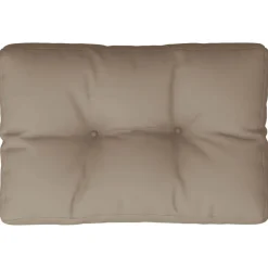 vidaXL Cojín para sofá de palets de tela gris 50x40x12 cm Taupé