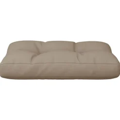 vidaXL Cojín para sofá de palets de tela gris 50x40x12 cm Taupé
