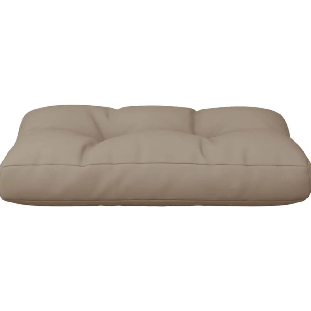 vidaXL Cojín para sofá de palets de tela gris 50x40x12 cm Taupé