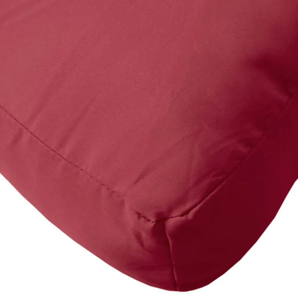 vidaXL Cojín para sofá de palets tela Oxford rojo tinto 60x60x9,5 cm Rojo vino tinto Online