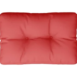 vidaXL Cojín para sofá de palets de tela 50x40x12 cm Rojo