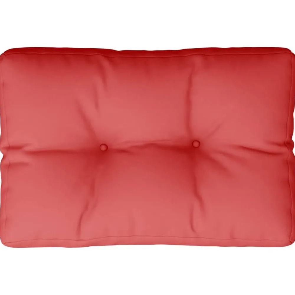 vidaXL Cojín para sofá de palets de tela 50x40x12 cm Rojo