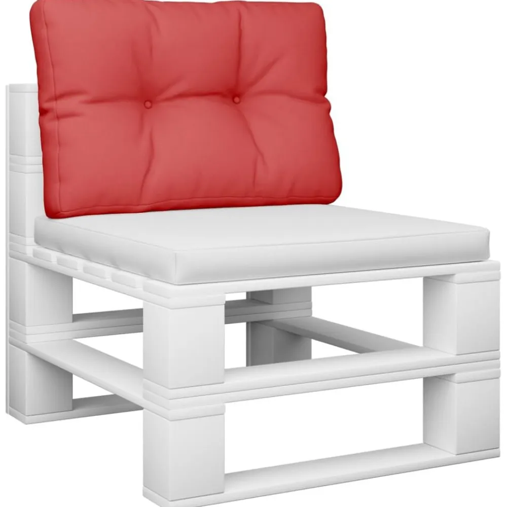 vidaXL Cojín para sofá de palets de tela 50x40x12 cm Rojo