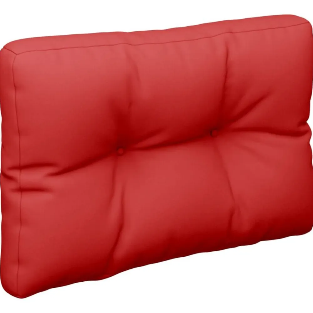 vidaXL Cojín para sofá de palets de tela 50x40x12 cm Rojo