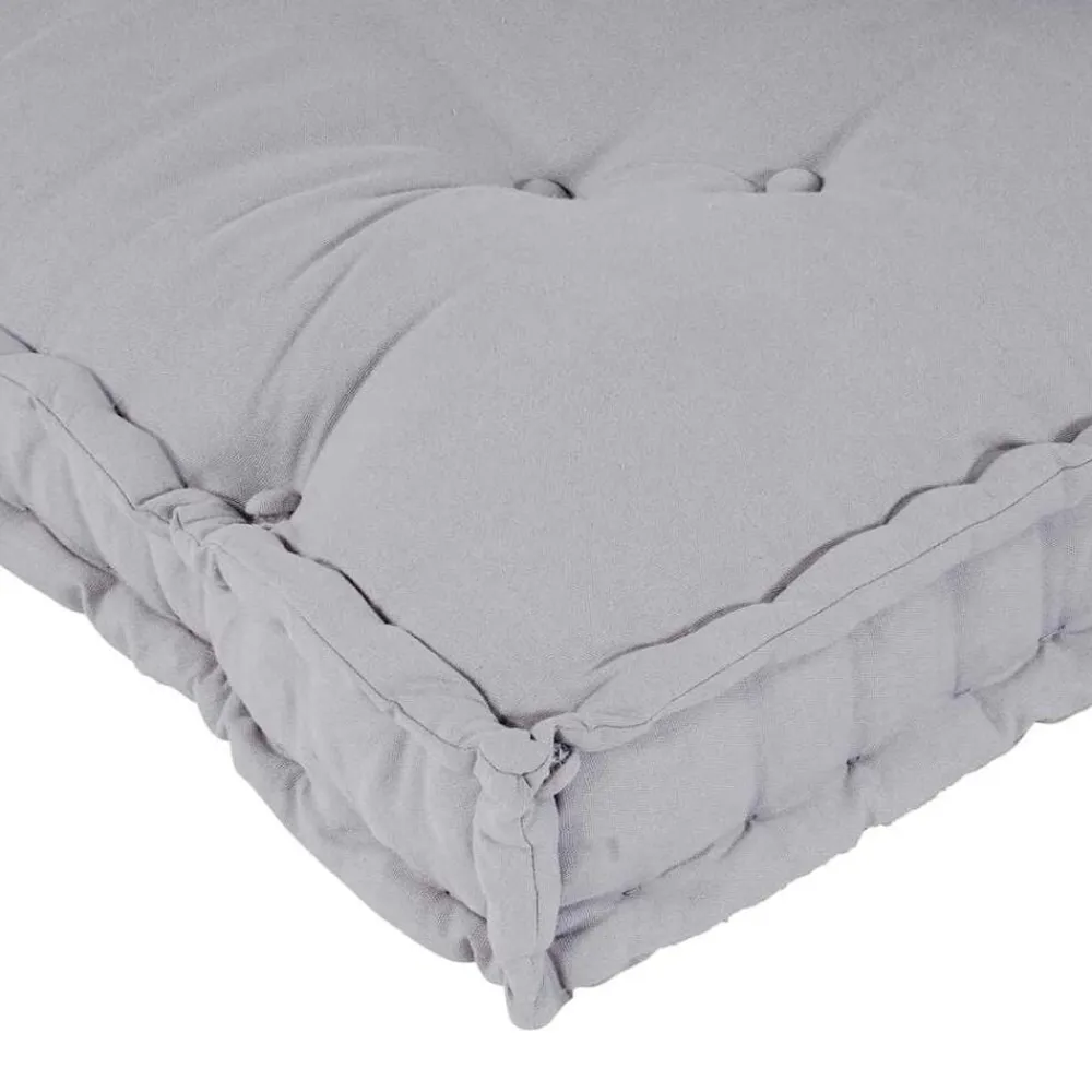 vidaXL Cojín para Sofá Pallet 2 pcs 120 x 80 x 38 cm Tela Gris Clearance