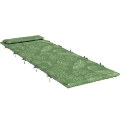 vidaXL Decoración-Cojín para tumbona de sol Verde 178 x 60 x 4 cm Tela Oxford