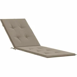 vidaXL Cojín para tumbona gris taupe (75+105)x50x4 cm Taupé Outlet