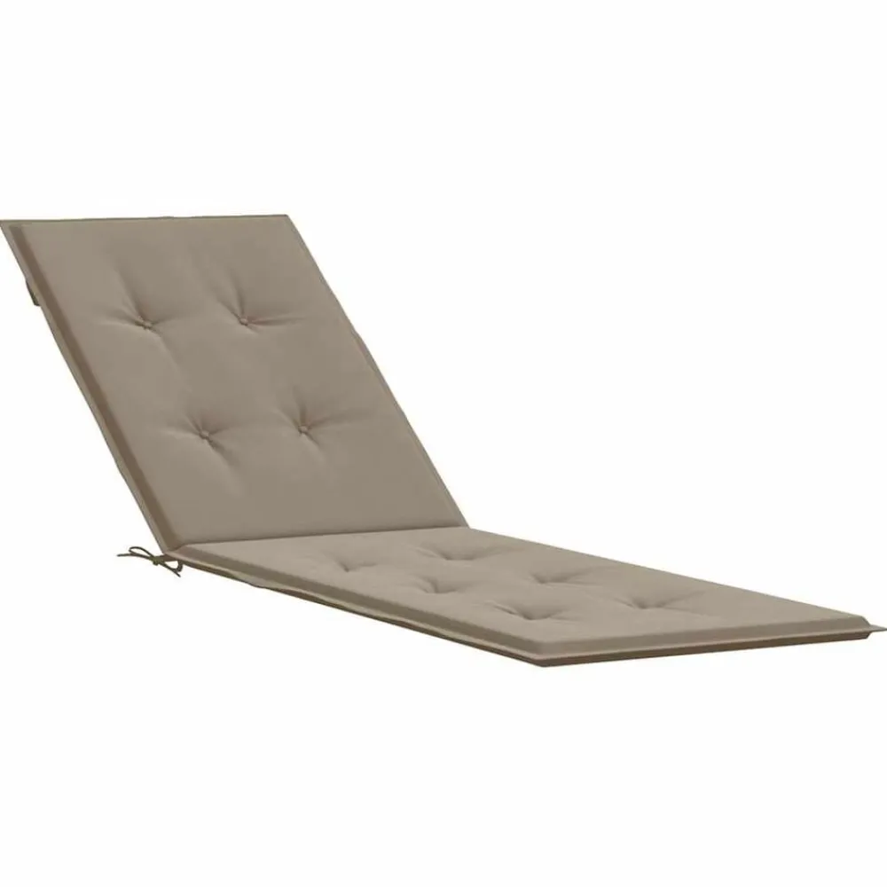 vidaXL Cojín para tumbona gris taupe (75+105)x50x4 cm Taupé Outlet