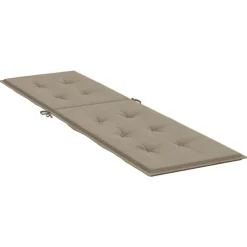 vidaXL Cojín para tumbona gris taupe (75+105)x50x4 cm Taupé Outlet