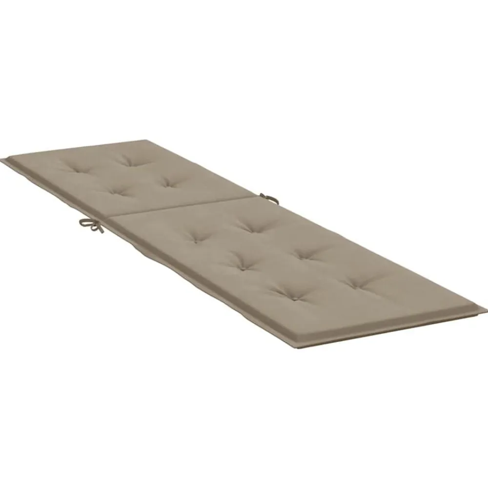 vidaXL Cojín para tumbona gris taupe (75+105)x50x4 cm Taupé Outlet