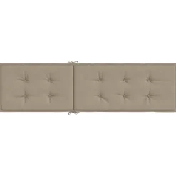 vidaXL Cojín para tumbona gris taupe (75+105)x50x4 cm Taupé Outlet