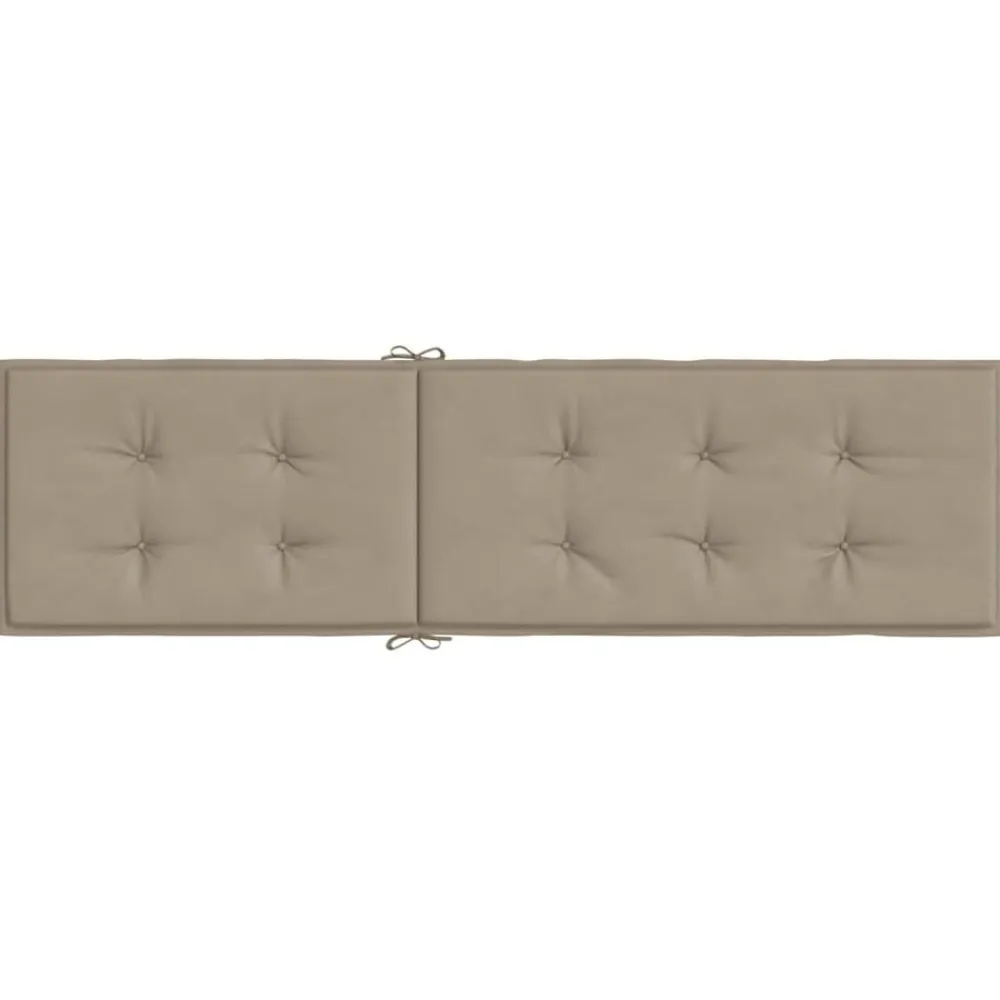vidaXL Cojín para tumbona gris taupe (75+105)x50x4 cm Taupé Outlet