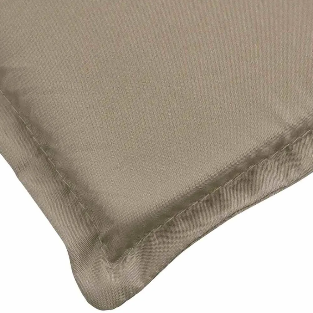 vidaXL Cojín para tumbona gris taupe (75+105)x50x4 cm Taupé Outlet