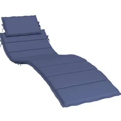 vidaXL Cojín para tumbona tela Oxford Azul marino Sale