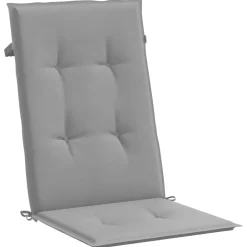 vidaXL Decoración-Cojín silla de jardín respaldo alto 2 uds tela 120x50x3 cm