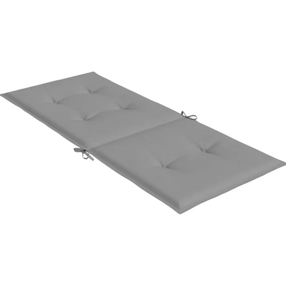 vidaXL Decoración-Cojín silla de jardín respaldo alto 2 uds tela 120x50x3 cm