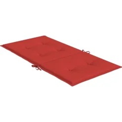 vidaXL Cojín silla jardín respaldo bajo 2 uds tela Oxford Rojo Best
