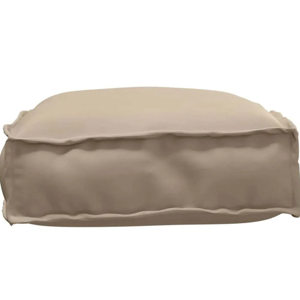 vidaXL Cojín 60 x 40 x 8 cm Tela Oxford Taupé Clearance