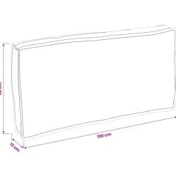 vidaXL Decoración-Cojín 150 x 40 x 8 cm Tela Oxford