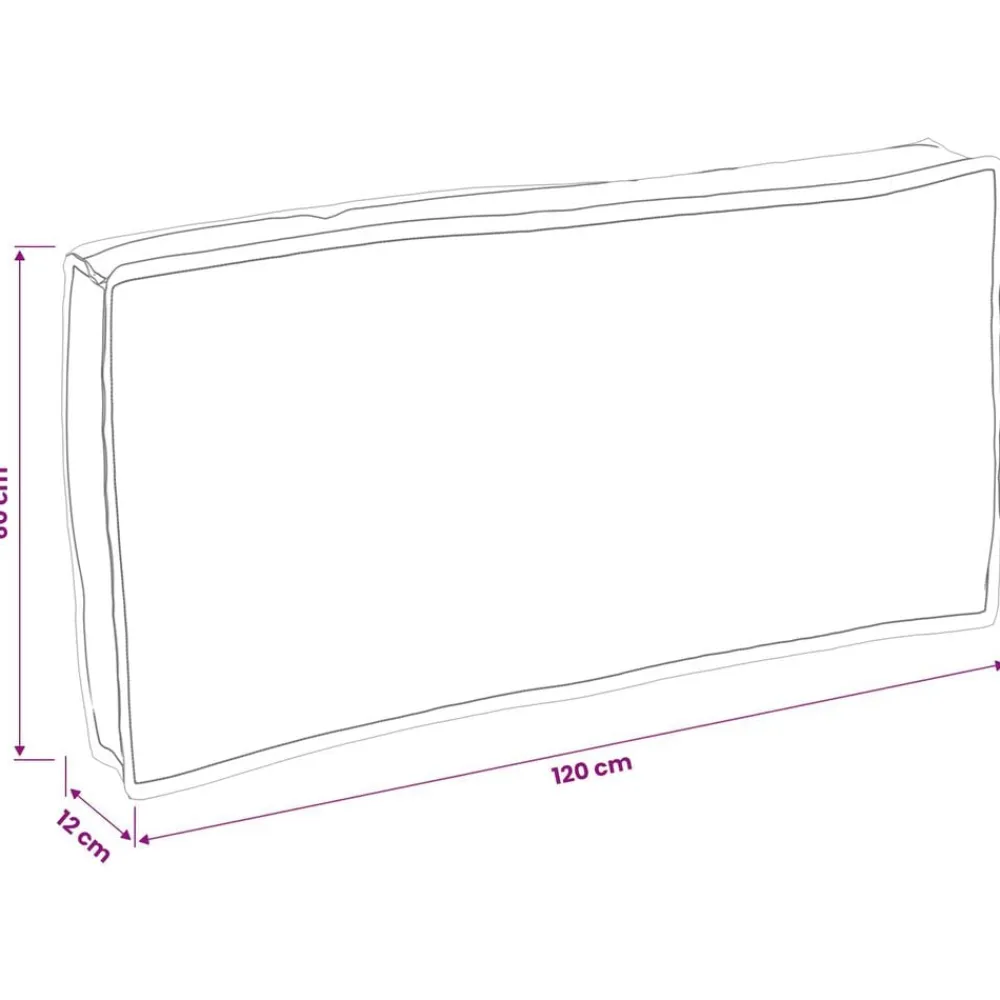 vidaXL Decoración-Cojín 150 x 40 x 8 cm Tela Oxford