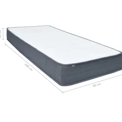 vidaXL Camas Y Accesorios-Colchón de cama box spring firmeza media 200x80x20 cm