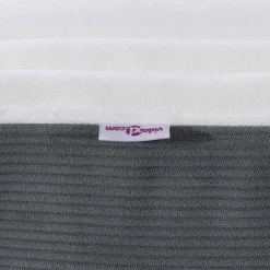 vidaXL Colchón de Cama con colchón Gris 80 x 200 cm tela Gris oscuro Discount