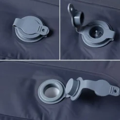vidaXL Actividades Al Aire Libre-Colchón de camping autoinflable con con almohada 1 persona