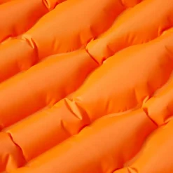 vidaXL Colchón de camping autoinflable con almohada 1 persona Naranja Outlet