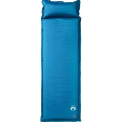 vidaXL Colchón de camping autoinflable con almohada 1 persona turquesa Tuquesa Best