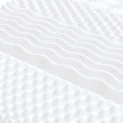 vidaXL Camas Y Accesorios-Colchón de espuma de 7 zonas dureza 20 ILD blanco 80x200 cm