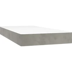 vidaXL Colchón de muelles ensacados firmeza media terciopelo 80x200x20 cm Gris claro Sale