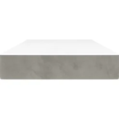 vidaXL Colchón de muelles ensacados firmeza media terciopelo 80x200x20 cm Gris claro Sale