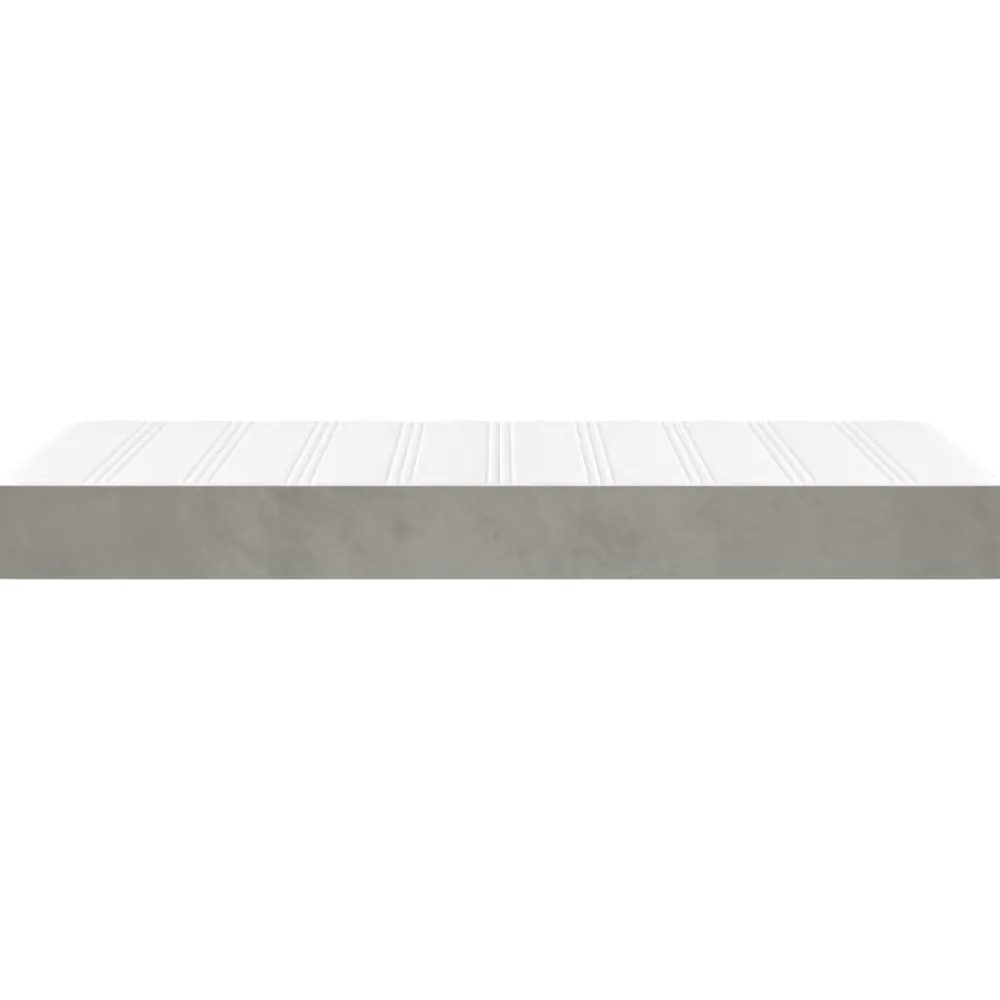 vidaXL Colchón de muelles ensacados firmeza media terciopelo 80x200x20 cm Gris claro Sale