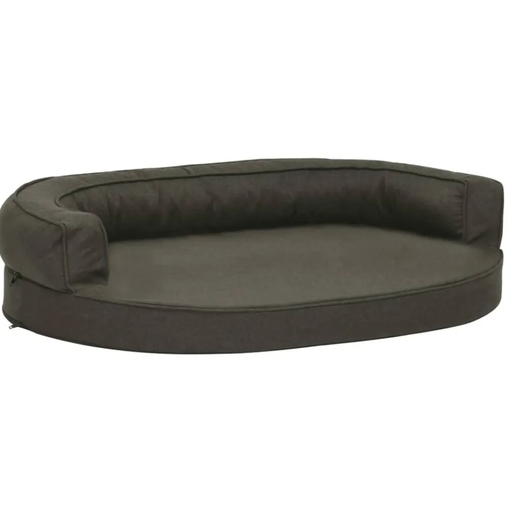 vidaXL Colchón para cama de perro ergonómico 75x53 cm Gris oscuro Clearance