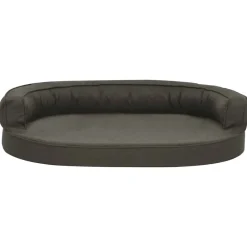 vidaXL Colchón para cama de perro ergonómico 75x53 cm Gris oscuro Clearance